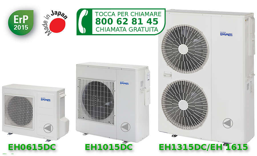 Vendita e installazione Pompa di Calore Emmeti MIRAI SMI EH 1015 DC